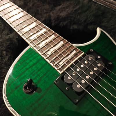 ESP LTD EC-1000 Deluxe See Thru Green 2020 image 3