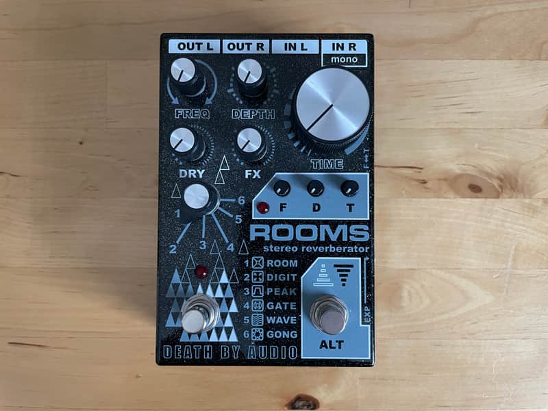 Death By Audio Rooms Stereo Reverb 2020 - Black Sparkle