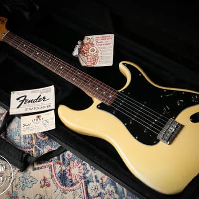 1977 Fender USA Stratocaster Hardtail White image 1