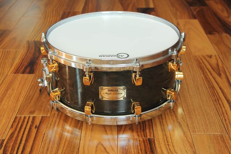 Yamaha Maple Custom - black maple 14x6.5 snare image 1