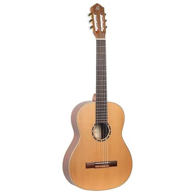 Ortega R131L Family Series Pro Solid Cedar Top Mahogany Neck Nylon 6-String Classical Acoustic Guitar w/Gig Bag For Left Handed Player image 2