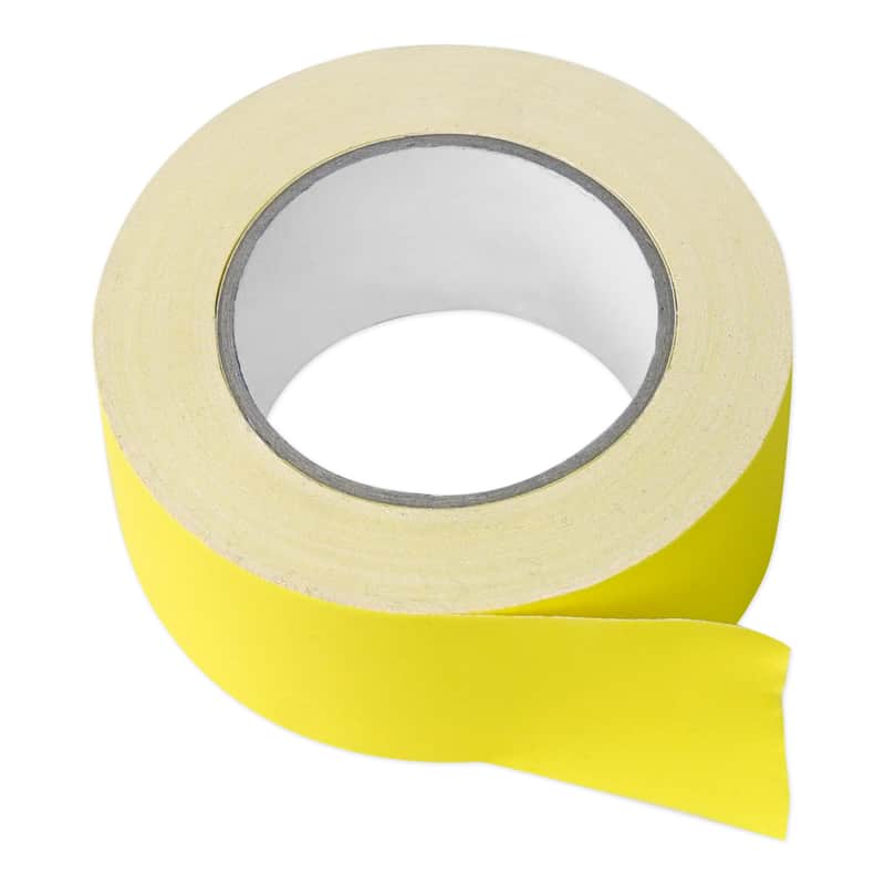 Rockville ROCK GAFF Yellow Gaffers Tape 2" x 100 Ft For Pro Audio/Stage Wire image 1