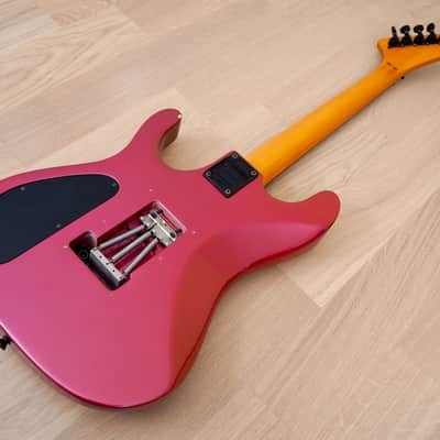 1980s Kramer Nightswan Vintage Electric Guitar Metallic Pink, Vivian Campbell, ESP image 13