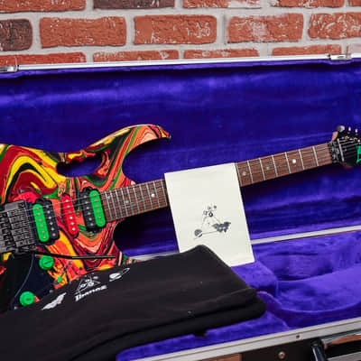 Ibanez Steve Vai Signature JEM2K DNA 113 of 300 DNA Multicolor 2000 w/ Original Flight Case image 9