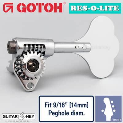 NEW Gotoh GRL510C-9 Bass L1+R3 Tuners SET 9/16" [14mm] RES-O-LITE - CHROME image 1