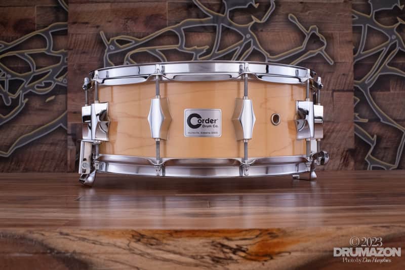 CORDER DRUM COMPANY 14 X 5.5 MAPLE SNARE DRUM (PRE-LOVED) image 1