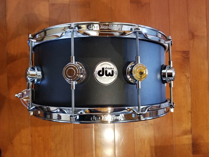 DW Collector's Series Snare Drum Aluminum 6.5x14" 3mm Black image 1
