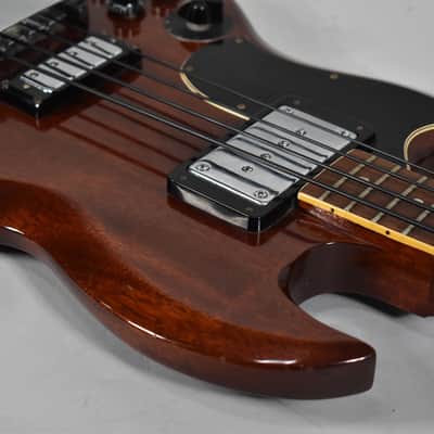 Circa 1971 Gibson EB-3 Slotted Headstock Walnut Finish Left-Handed Electric Bass image 6