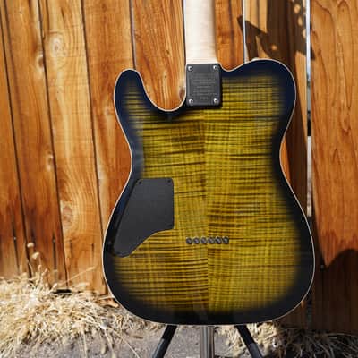 Schecter USA CUSTOM SHOP MASTERWORKS PT Nashville S/H Olive Green Sunburst w/ Tolex Case (2022) image 16