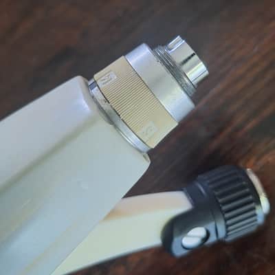 Vintage Script Logo Sennheiser MD 421-HL Cardioid Dynamic Microphone 1960s White image 7