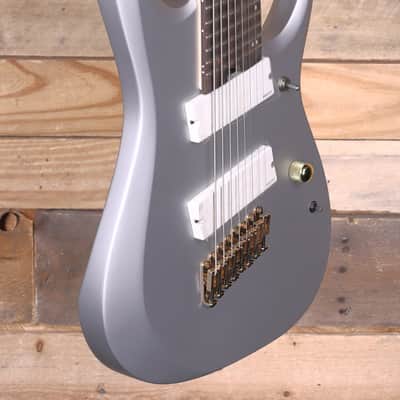 Ibanez RGD Axe Design Lab Multi-Scale RGDMS8 8-String Electric Guitar  Classic Silver Matte image 2