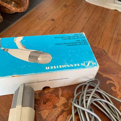 Sennheiser MD 421-2 Cardioid Dynamic Microphone 1960s - 1970s - White image 13