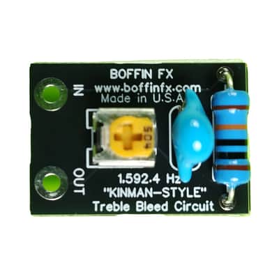 Boffin FX Guitar Kinman Adjustable Treble Bleed Circuit 1,592 Hz - Black image 4