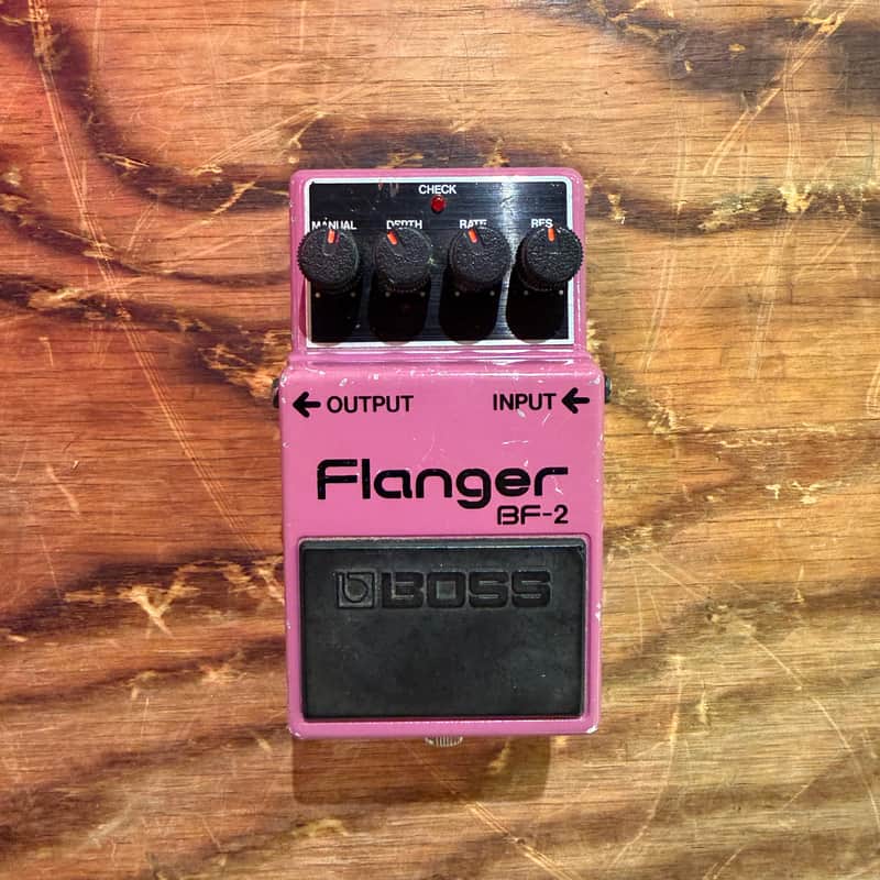 Boss BF-2 Flanger 1980-1984 (Black Label) Made In Japan | Reverb