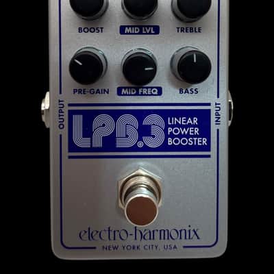Electro-Harmonix LPB-3 Linear Power Booster 2024 - Present - Silver / Blue X7625 image 2