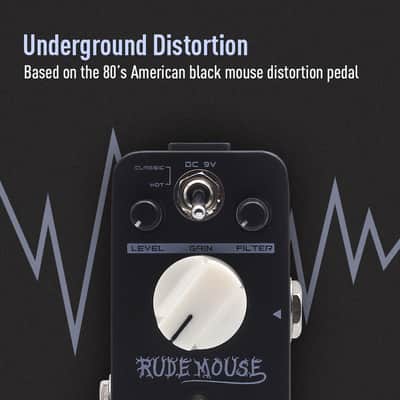 SONICAKE Distortion Pedal Rude Mouse Distortion 2 Modes Classic Hyper Crunch to Fuzzy Guitar Pedal (U.S. domestic inventory) image 2