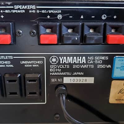Vintage Yamaha CA510 Natural Sound Stereo Amplifier image 10