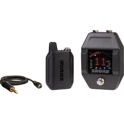 Shure GLXD16+ Dual Band Digital Wireless Guitar Pedal System with WA302 Guitar Cable, Z3: 2.4/5.8GHz image 1