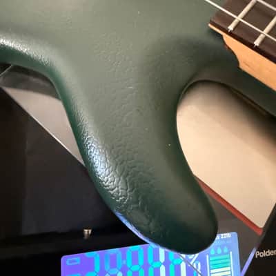ULTRA LYTE 6.74 pound P Bass Lyte MIJ Refin Brit Racing Green w/ EMG BQS Schaller Hipshot image 5