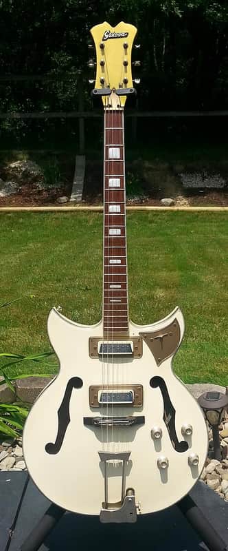 Rare Matsumoku Sekova Barney Kessel Vintage 60s Lawsuit Hollowbody Electric Guitar Made in Japan image 1