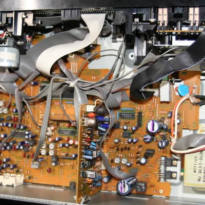 Pioneer Stereo Double Cassette Tape Deck CT-W801R Song Search Dual Recording Mic Inputs New Belts G image 7