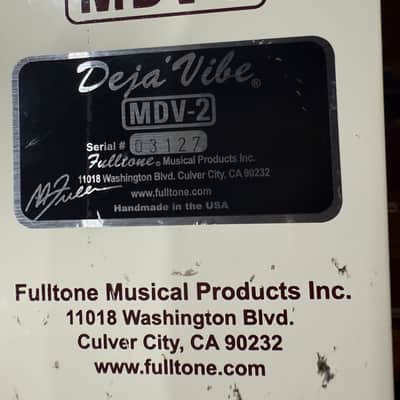 Fulltone Mini Deja Vibe MDV-2 White image 14