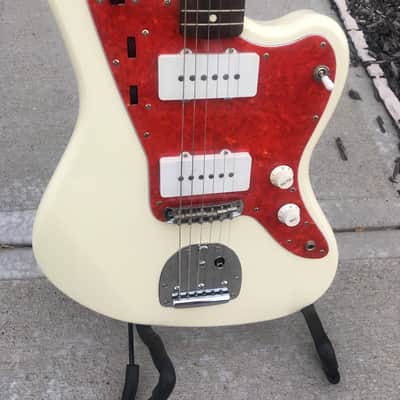 Fender Jazzmaster 1996 Olympic White body / red pick guard Anniversary year image 2