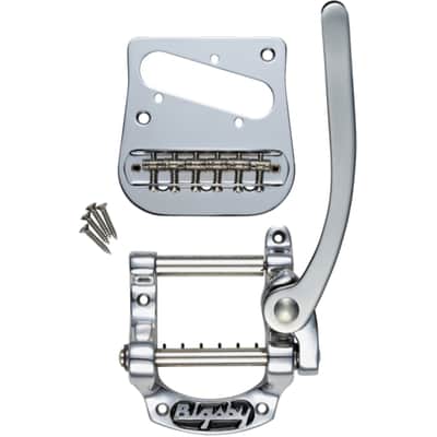 Bigsby B5 Tele Modification Kit, 3 Hole Mount, Polished Aluminum (Red Box) image 2