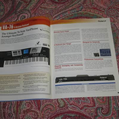 very litely handled genuine Roland / Boss 2002 New Product Catalog Vol. 1 (January 2002) - features 24 products - color, semi gloss sheen, thin quality paper, 44 Total Pages from Front Outer Cover to Back Outer Cover, L: 11" x W: 8 & 3/8" printed in Japan image 9