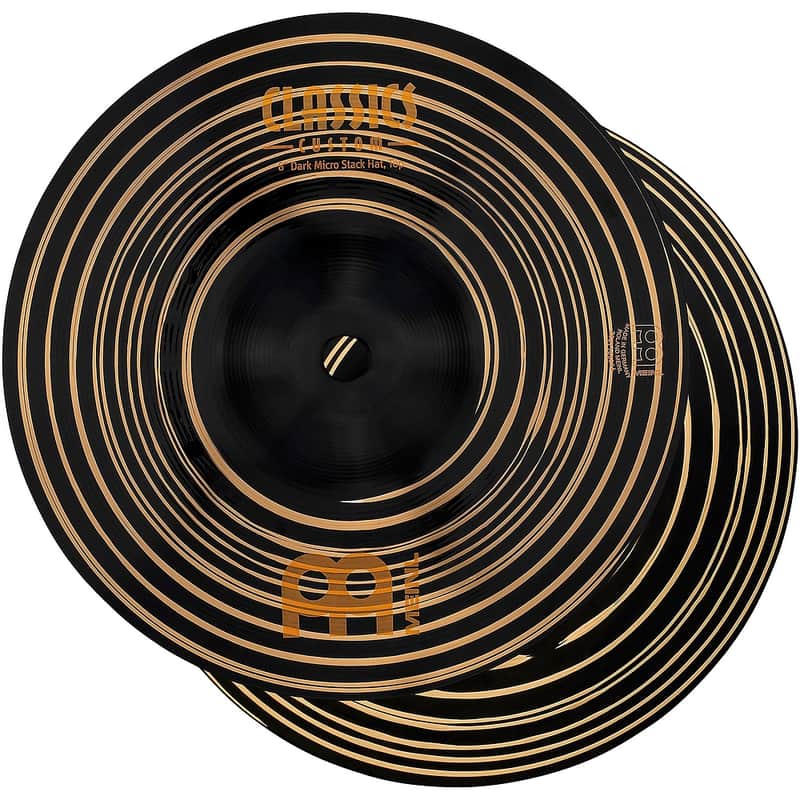 MEINL Classics Custom Dark Micro Stack Mini Hi-Hat Cymbals - Regular 8 in. image 1