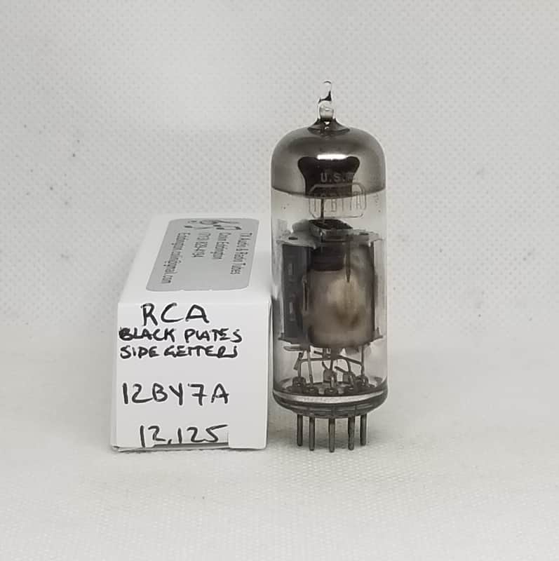 RCA 12BY7A Black Plate w/Side Getters Single NOS 12BV7 12DQ7 image 1