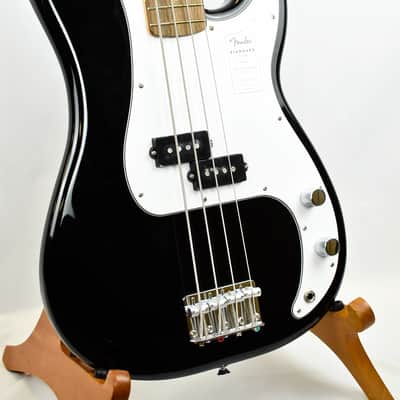 Fender Standard Precision Bass Black P Bass Ceramic Pickup Laurel Fretboard image 2