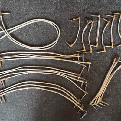 Flat Ribbon 1/4" TS Patch Cable - Ernie Ball - Flat Ribbon Patch Cable - Multiple Sizes 3”, 6”, 12” & 24” - Set of 24 in total