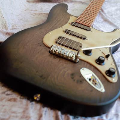 GB Liuteria Traditional Strato VegaTrem - strat style - Bog Oak image 20