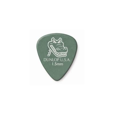 Dunlop 417P Gator Grip Green 1.5mm (12-Pack) - Set of Picks image 1