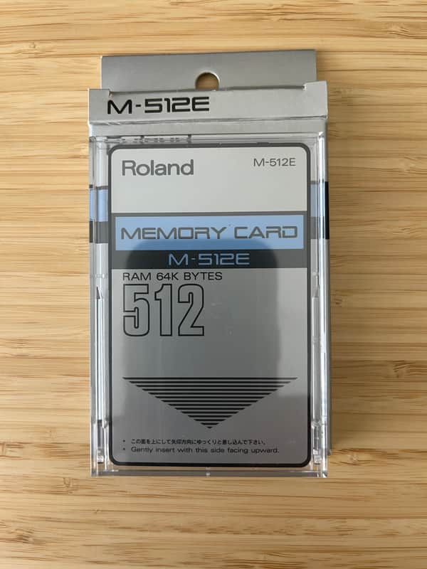Roland M-512e Memory Card RAM 64k Bytes JD-800/JD-990 image 1