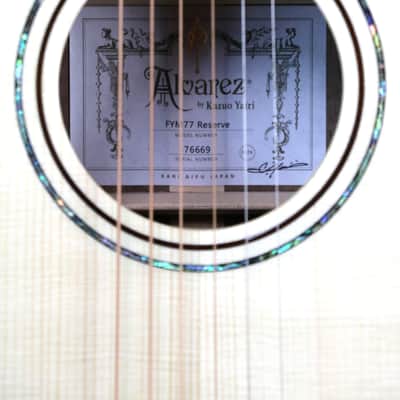 Alvarez Yairi Reserve FYM77 Limited Edition Wood Reserve Acoustic Guitar - 2025 - w/HSCase image 7
