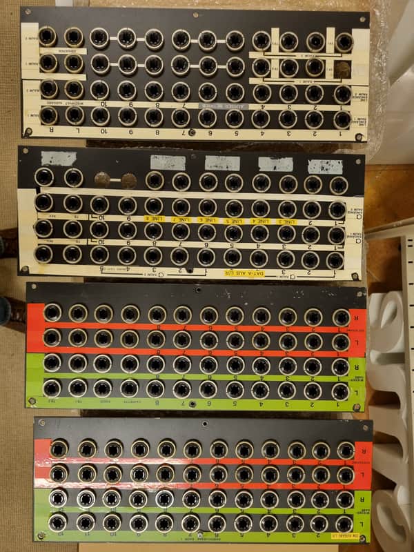Vintage patchbay, big tuchell '70 - 4 boards, patches image 1