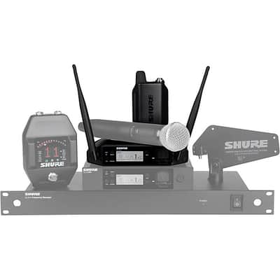 Brand New Shure GLXD14+/93 P93 WL93 Lavalier Microphone Presenter Digital Wireless System Z3 Dual Band 2.4 5.8 GHz GLX-D+ GLXD4+ Tabletop Receiver GLXD1+ Bodypack Transmitter PS43-US Power Supply SB904 Lithium-Ion Rechargeable Battery image 7