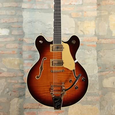 GRETSCH Broadkaster LX Figured Center Block - w/Bigsby, Gold Hardware & Ebony - Havana Burst image 1