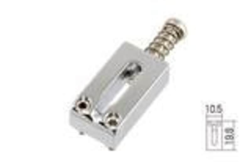 Allparts BP-0127-010 Rectangular Bridge Saddles for Stratocaster set of 6 Chrome image 1