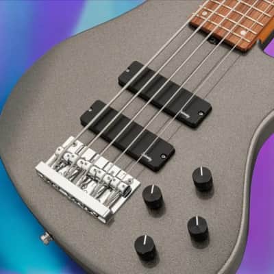 Sadowsky MetroExpress 24-Fret Modern Bass, Morado Fingerboard, 5-String - Solid Silver Metallic High Polish image 3