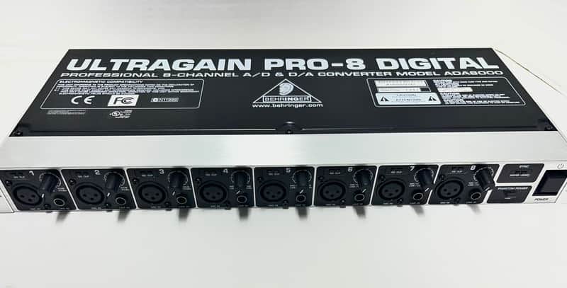 Behringer Ultragain Pro-8 Digital ADA8000 8-Channel Mic Preamp
