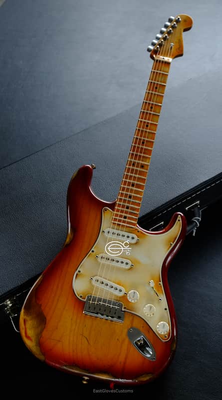 Fender Stratocaster American Sienna Sunburst Maple Made in USA Aged Relic image 1