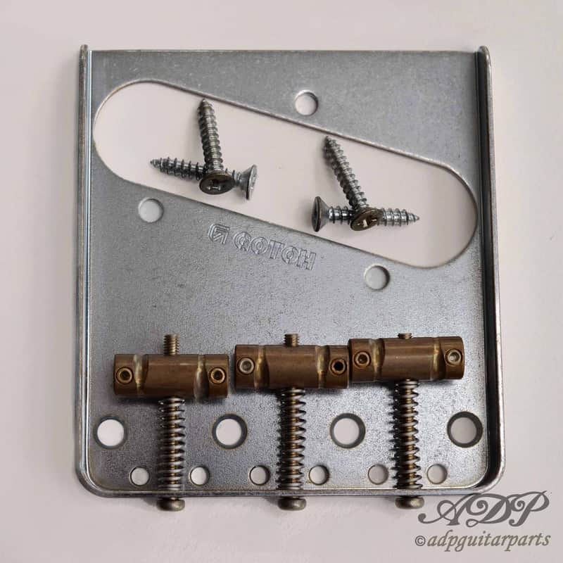 Immagine Gotoh Relic Aged Chrome Vintage Telecaster Bridge with Brass Saddle - 1
