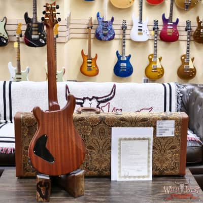 Paul Reed Smith PRS Private Stock # 11317 Custom 24 Piezo Stoptail Maple Burl Top Madagascar Rosewood Fingerboard Bonnie Pink 7.80 lbs image 10