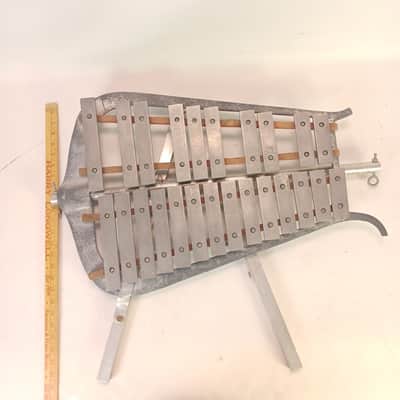 Marching Bell Lyra Glockenspiel Xylophone Vintage Large Size Frame Backing Bars image 6