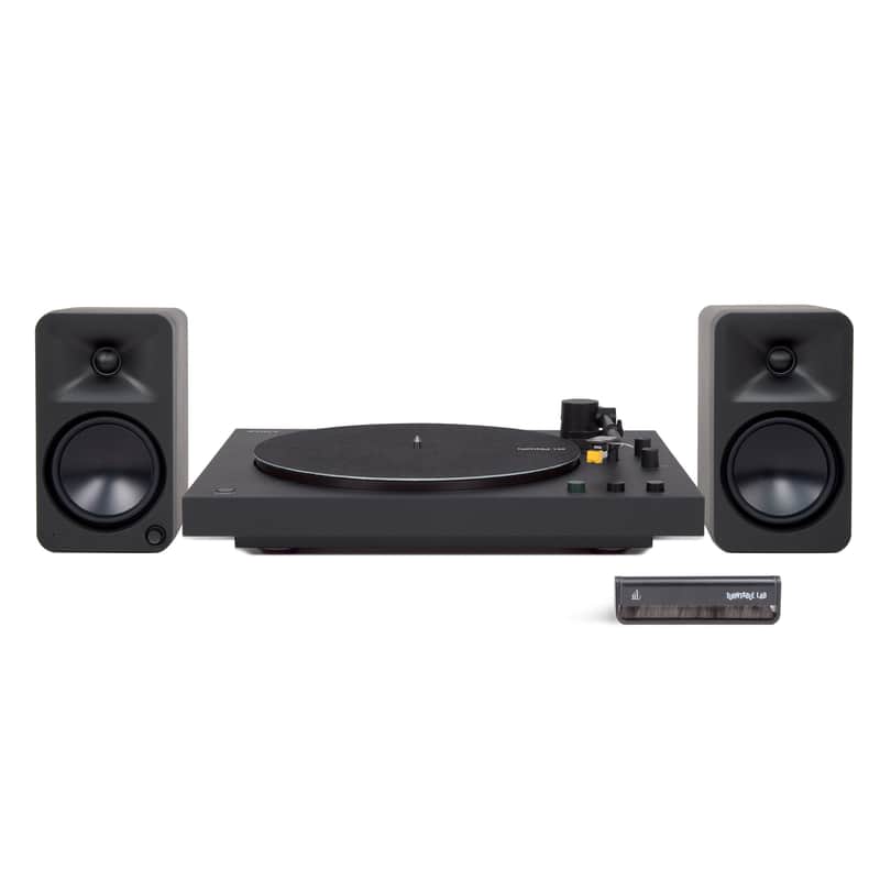 Sony: PS-LXBT / Kanto ORA4 / Turntable Package PS-LX5BT Turntable / Black Speakers image 1