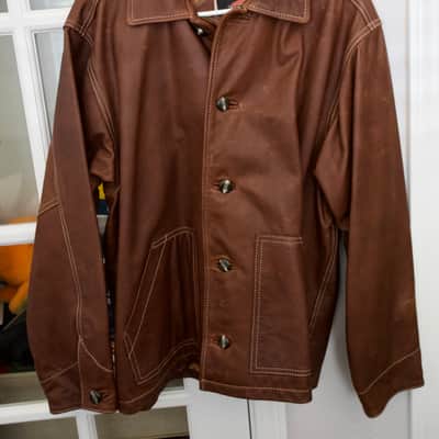 Vintage USA Red Wing Shoes X Eric Clapton Leather Jacket Large VERY RARE 2001 image 11