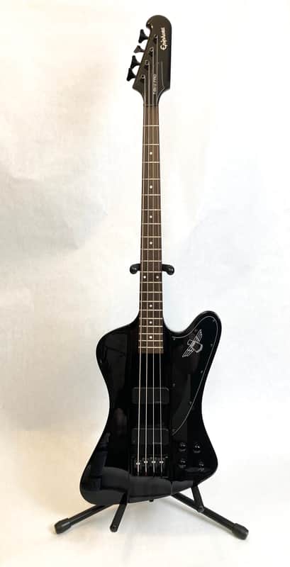 2009 Epiphone Thunderbird Pro IV - Trans Black w/ OHSC image 1